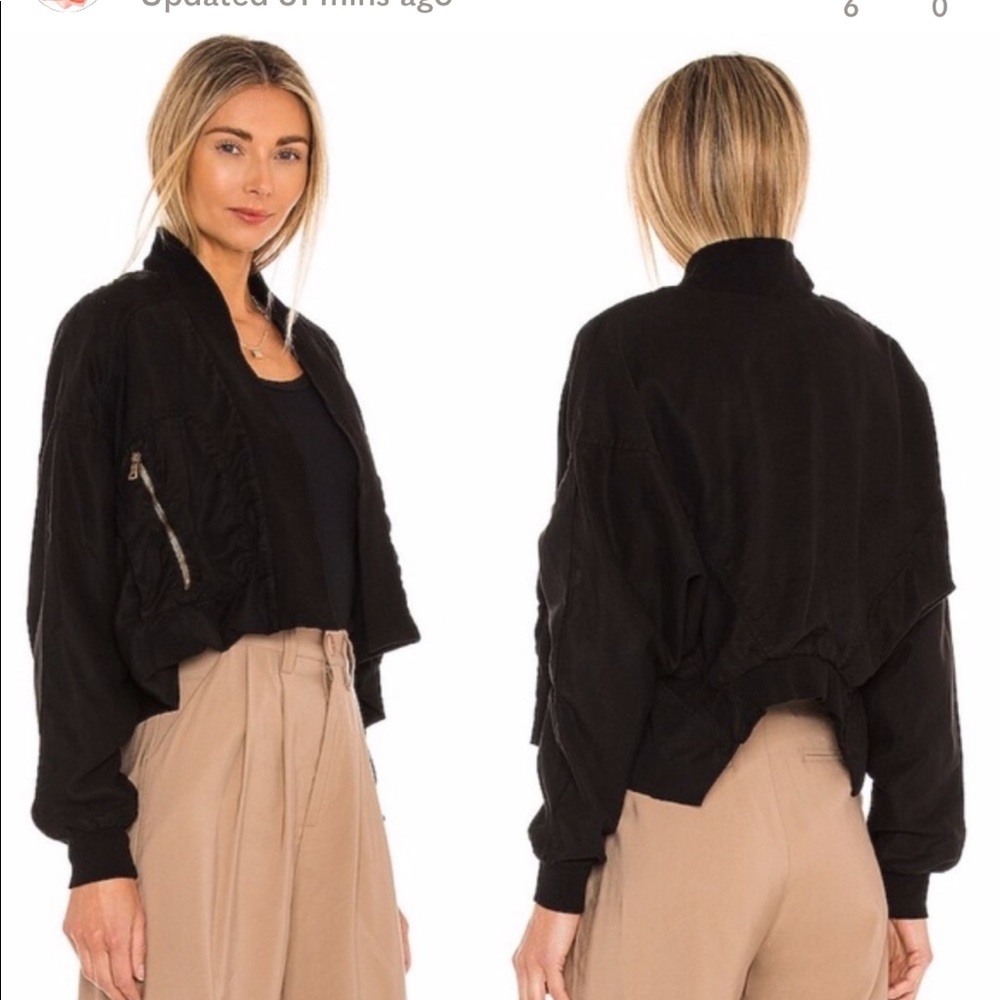 NWT Young Fabulous & Brooke Fara Bomber Jacket-black, medium, revolve
